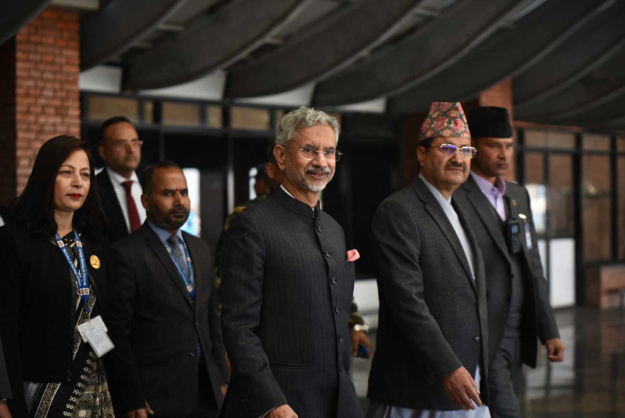 भारतीय विदेशमन्त्री जयशंकर काठमाडौँमा, परराष्ट्रमन्त्रीद्धारा स्वागत